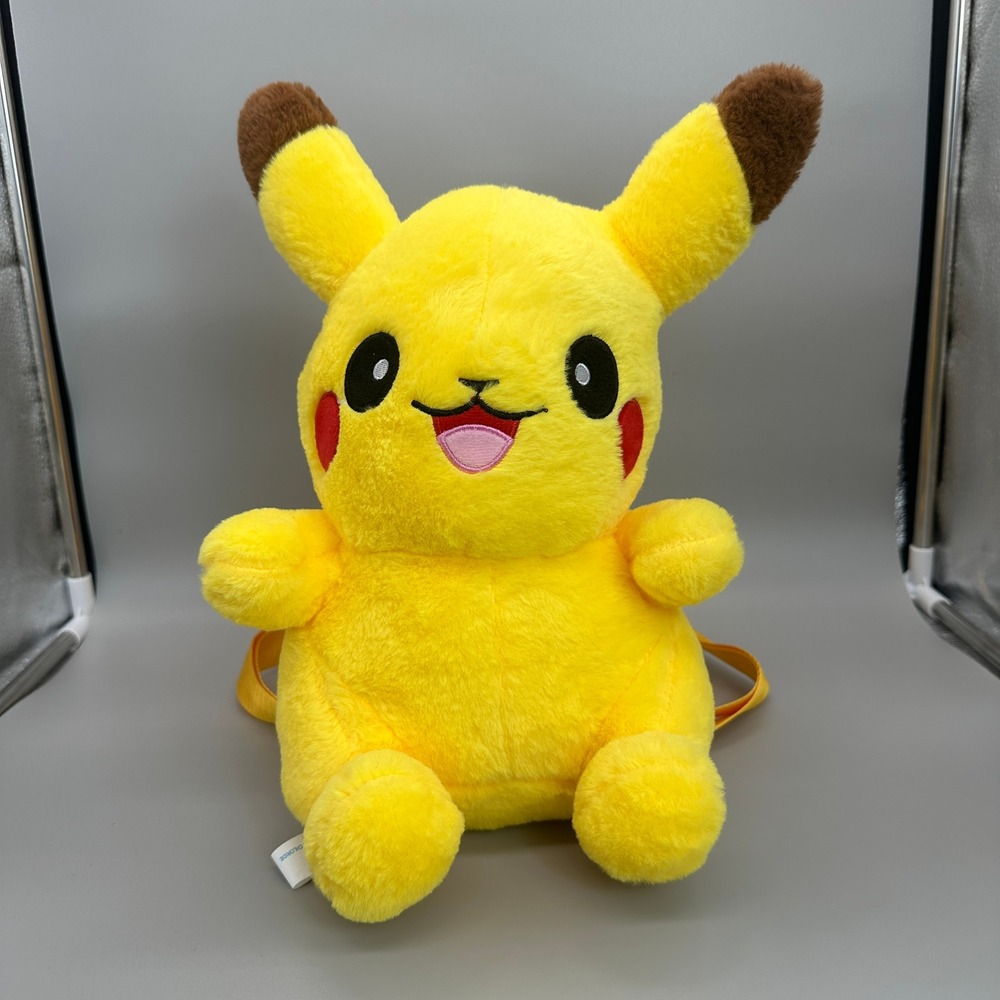 Pokemon Pikachu Plush Mini Backpack Kids‎ Unisex Yellow Soft Stuffed Toy Bag